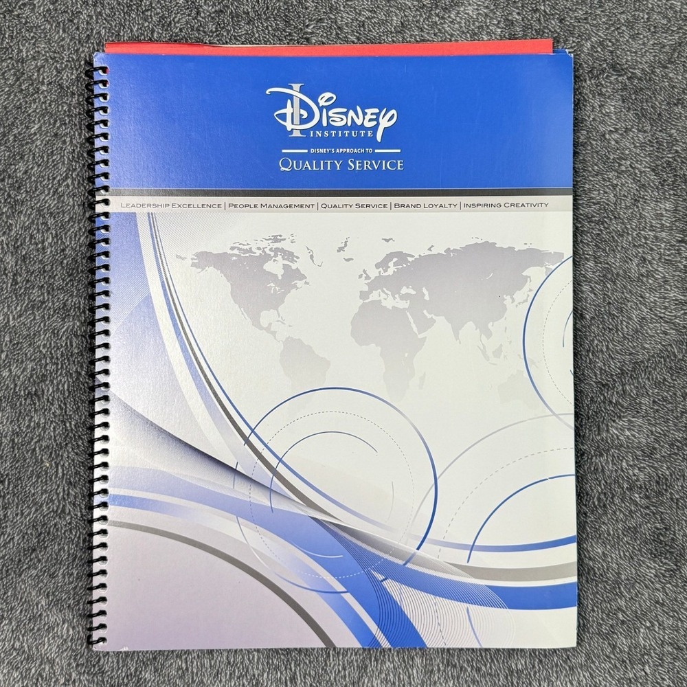 Disney Institute Quality Service Approach Workbook Business Leadership Rare